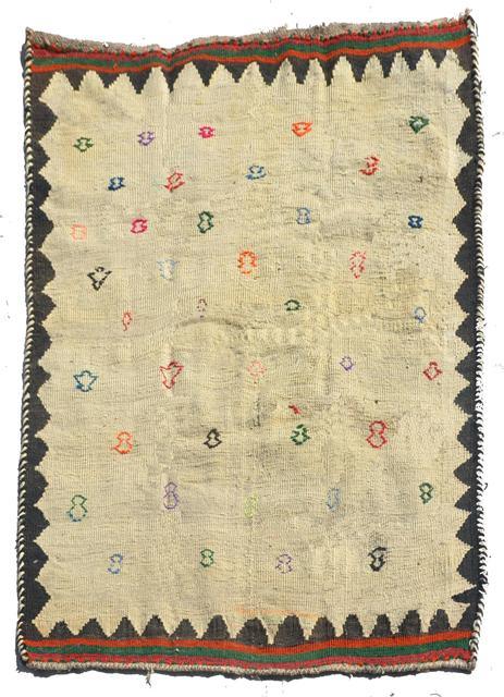 Tappeto Kilim Antico Ghashghai, numero d'inventario 344-2